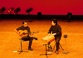 カホン 佐伯モリヤス フラメンコギター 眞下尚重 演奏 盛岡劇場 メインホール フラメンコ舞曲